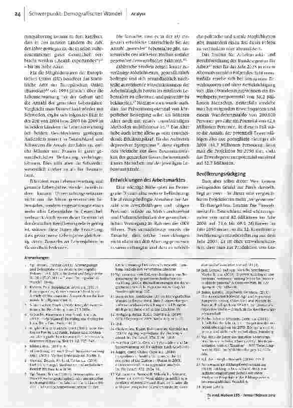 Vorschauseite 3: Albtraum demografischer Wandel?