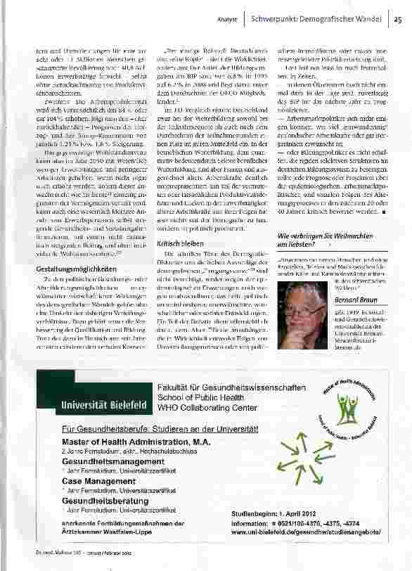 Vorschauseite 4: Albtraum demografischer Wandel?