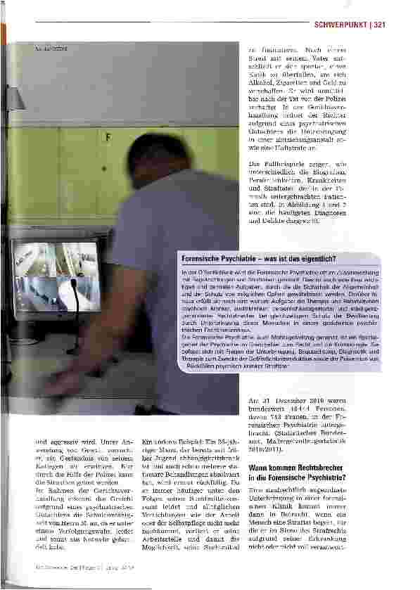 Vorschauseite 2: Forensische Pflege schafft Sicherheit