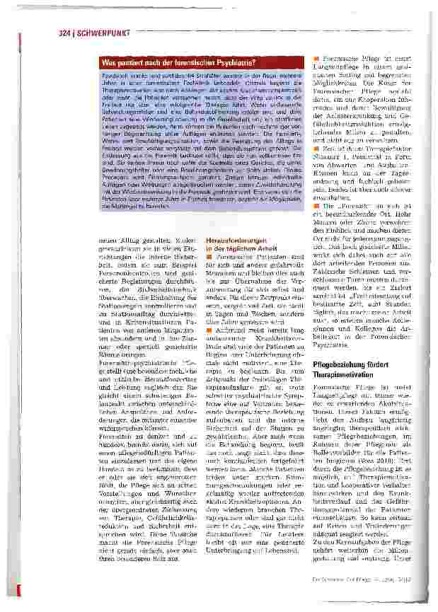 Vorschauseite 5: Forensische Pflege schafft Sicherheit