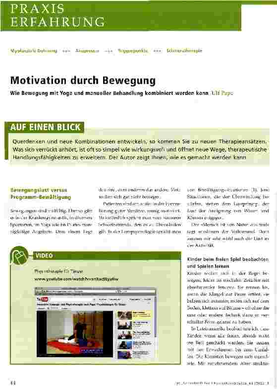 Vorschauseite 1: Motivation durch Bewegung
