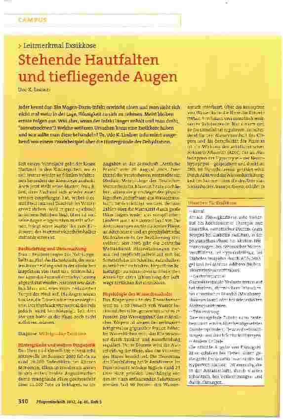 Vorschauseite 1: Stehende Hautfalten und tiefliegende Augen