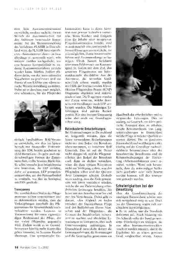 Vorschauseite 4: Messungen in der Pflege - Realitäten und Visionen