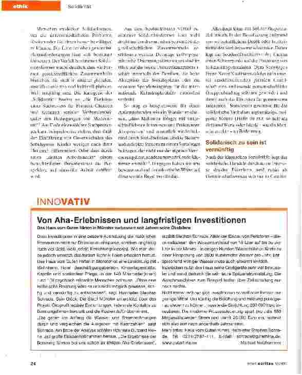 Vorschauseite 3: Verbreitet, aber auch bedroht: Einsatzbereitschaft für andere