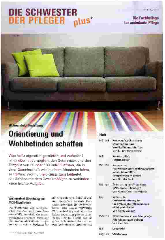 Vorschauseite 1: Orientierung und Wohlbefinden schaffen