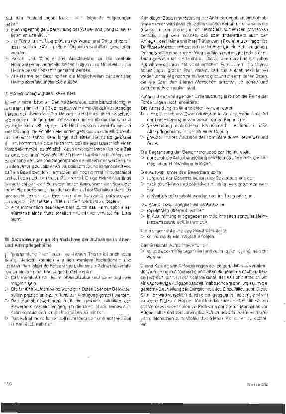 Vorschauseite 5: Verfahren der Aufnahme in Altenheimen und Altenpflegeheime
