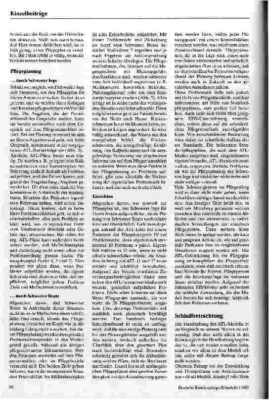 Vorschauseite 5: ATL: Die Pflege eines pflegebedürftigen Pflegemodells
