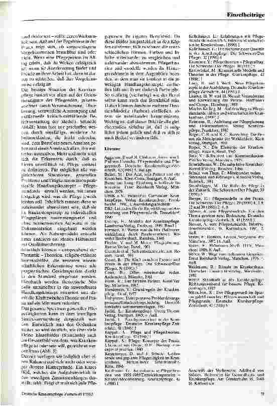Vorschauseite 6: ATL: Die Pflege eines pflegebedürftigen Pflegemodells