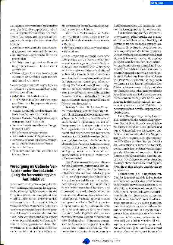 Vorschauseite 5: Hygienische und infektiologische Aspekte von Out-of-Area-Einsätzen der Bundeswehr oder humanitärer Hilfsorganisationen