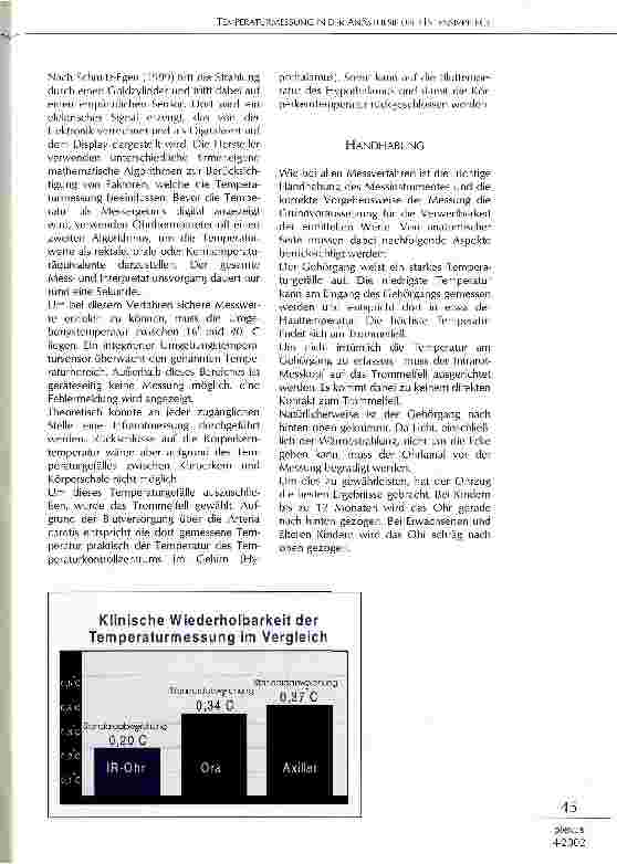 Vorschauseite 4: Temperaturmessung in der Anästhesie und Intensivpflege