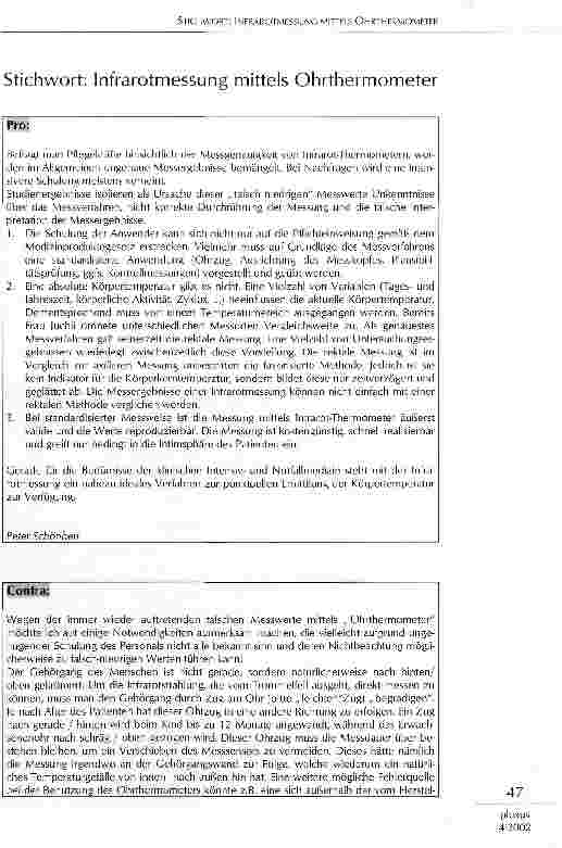 Vorschauseite 6: Temperaturmessung in der Anästhesie und Intensivpflege