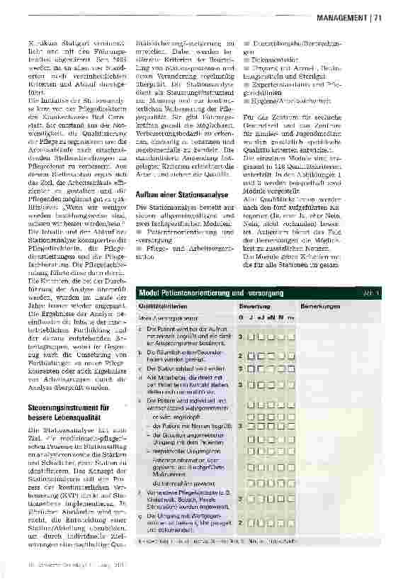 Vorschauseite 2: Instrument zur internen Qualitätssicherung
