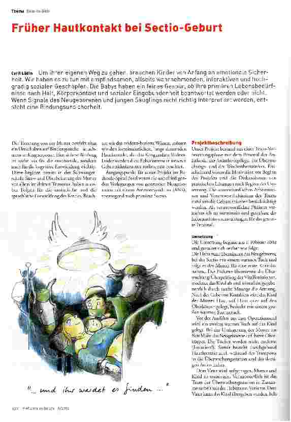 Vorschauseite 1: Früher Hautkontakt bei Sectio-Geburt