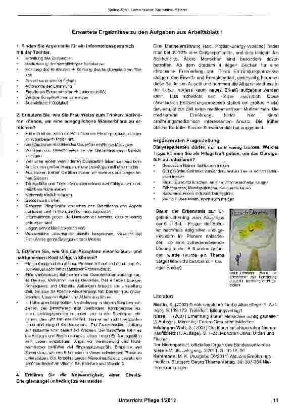 Vorschauseite 5: Lernsituation: Diätetik bei Niereninsuffizienz