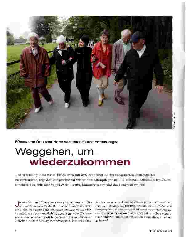 Vorschauseite 1: Weggehen, um wiederzukommen