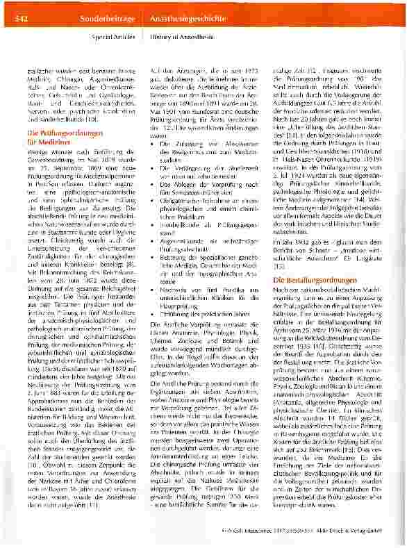 Vorschauseite 3: Von der Narkose zur Anästhesiologie