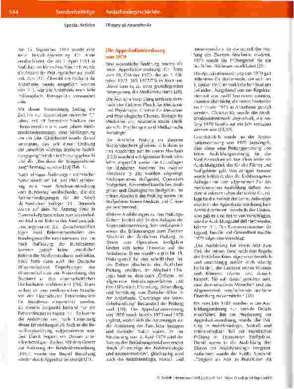 Vorschauseite 5: Von der Narkose zur Anästhesiologie