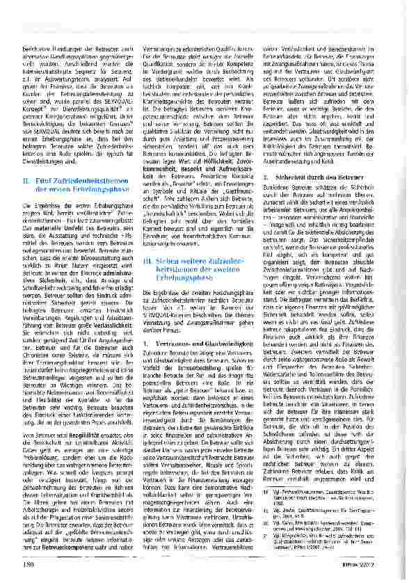 Vorschauseite 2: Dienstleistungsqualität allein macht noch keine gute Betreuung