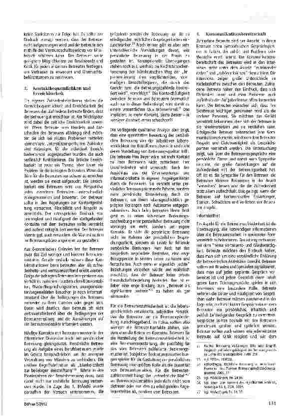 Vorschauseite 3: Dienstleistungsqualität allein macht noch keine gute Betreuung