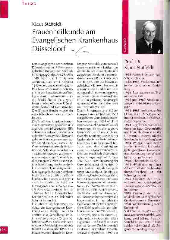 Vorschauseite 1: Frauenheilkunde am Evangelischen Krankenhaus Düsseldorf