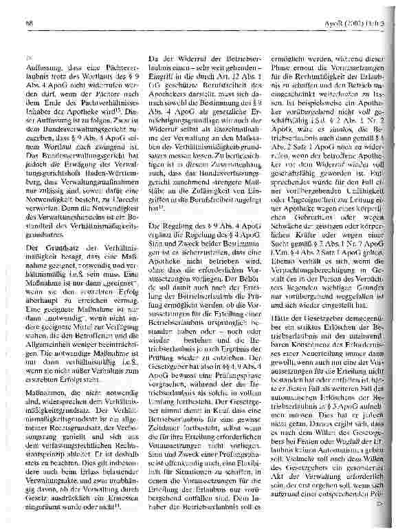 Vorschauseite 3: Die Betriebserlaubnis des Pächters beim Tod des Verpächters und Erwerb der gepachteten Apotheke durch den Pächter