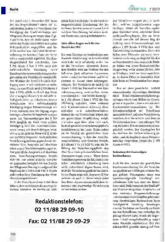 Vorschauseite 2: Fragen der Versicherungspflicht