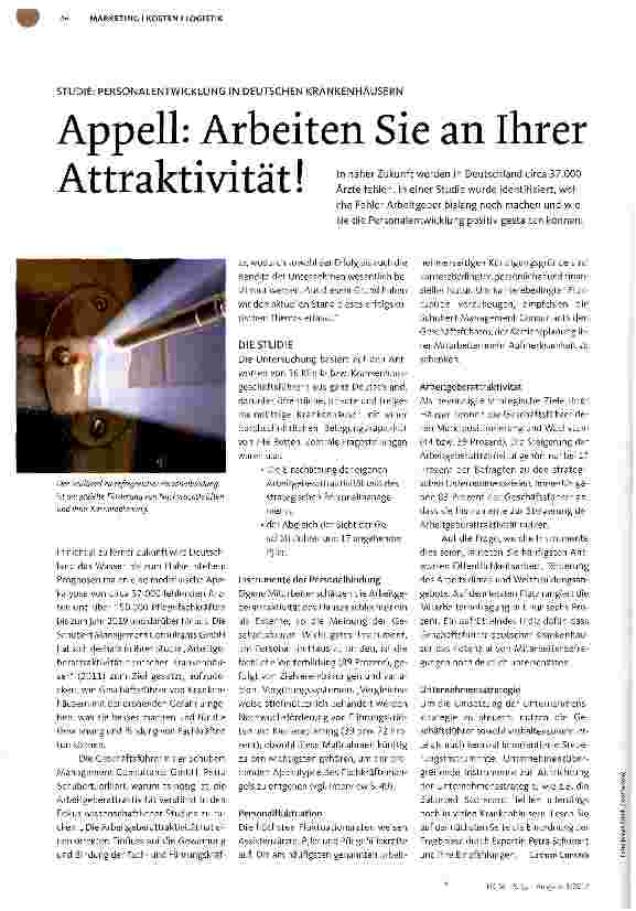 Vorschauseite 1: Appell: Arbeiten Sie an Ihrer Attraktivität!