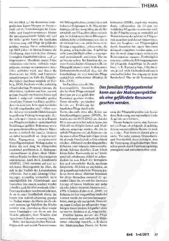Vorschauseite 4: Pflegende Angehörige - (k)eine unerschöpfliche Ressource