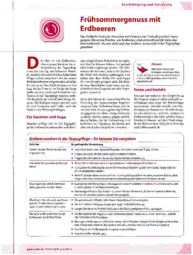 Vorschauseite 1: Frühsommergenuss mit Erdbeeren