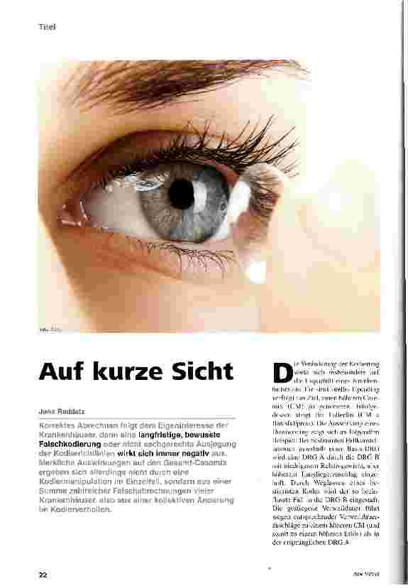 Vorschauseite 1: Auf kurze Sicht