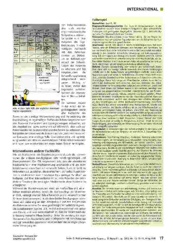 Vorschauseite 3: Multiprofessionelle Teams optimieren die ambulante Rehabilitation