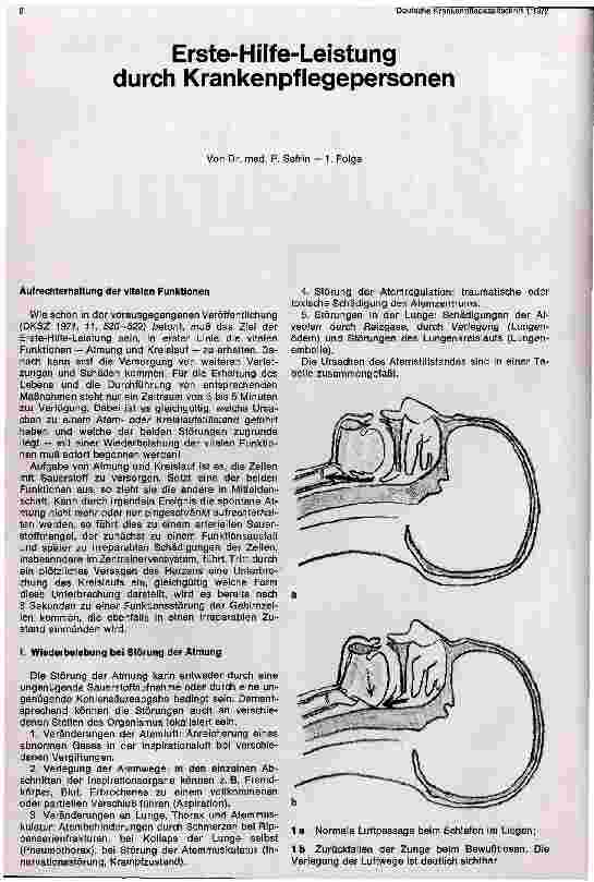 Vorschauseite 1: Erste-Hilfe-Leistung durch Krankenpflegepersonen