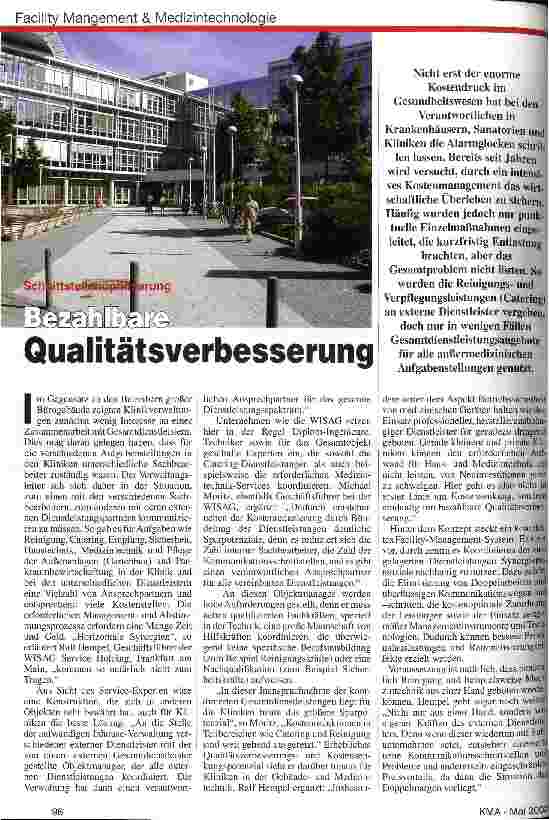 Vorschauseite 1: Bezahlbare Qualitätsverbesserung Schnittstellenoptimierung