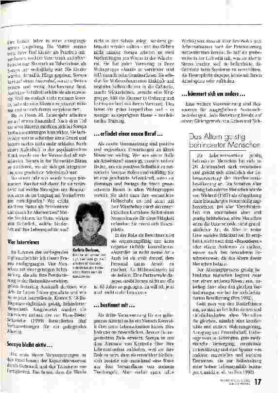 Vorschauseite 2: Neue Lebensqualität als Hosenpilotin Behinderung im Alter