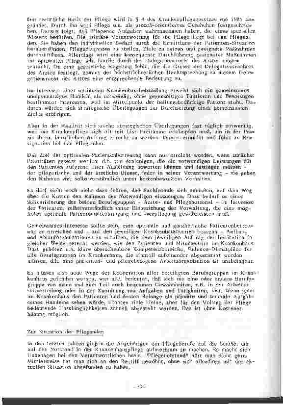 Vorschauseite 2: Kooperation im Krankenhaus zwischen Ärzten und Pflegeberufsangehörigen Diskussionsveranstaltung 1/1992 in Hannover