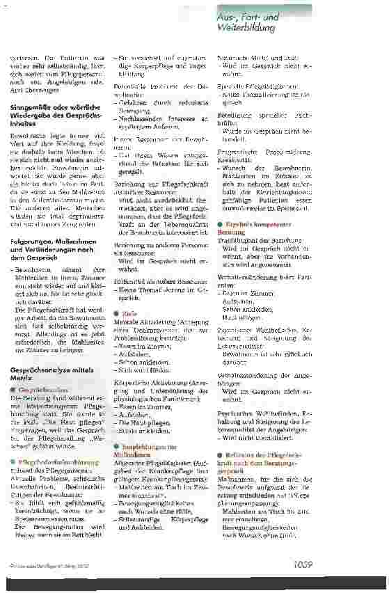 Vorschauseite 4: Pflegen kann eben doch nicht jeder Erfolge durch ganzheitliche Beratung und Pflege