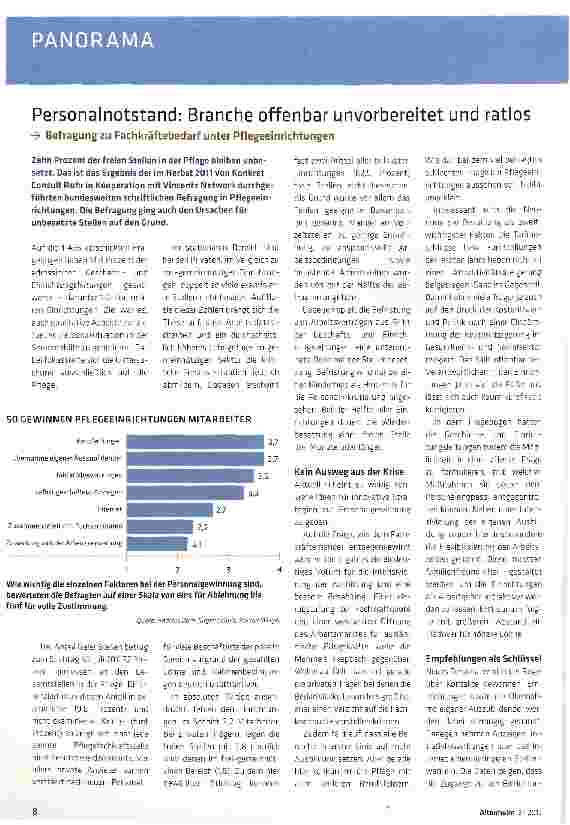 Vorschauseite 1: Personalnotstand: Branche offenbar unvorbereitet und ratlos