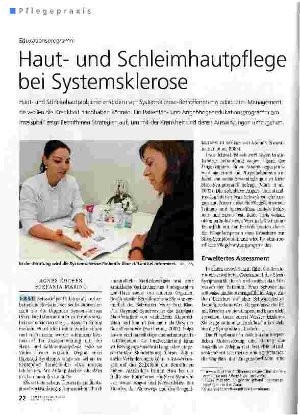 Vorschauseite 1: Hautund Schleimhautpflege bei Systemsklerose