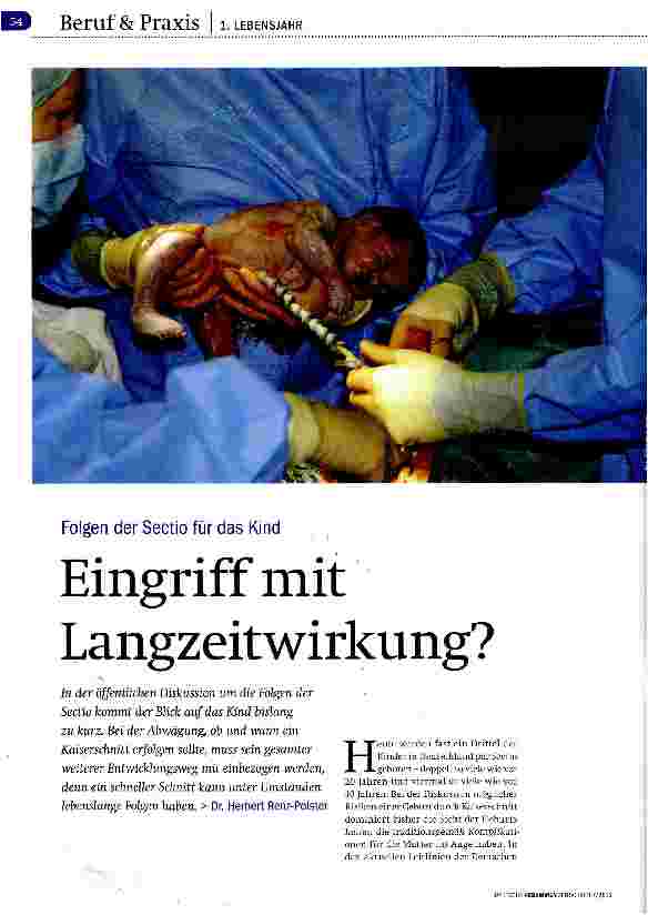 Vorschauseite 1: Eingriff mit Langzeitwirkung?