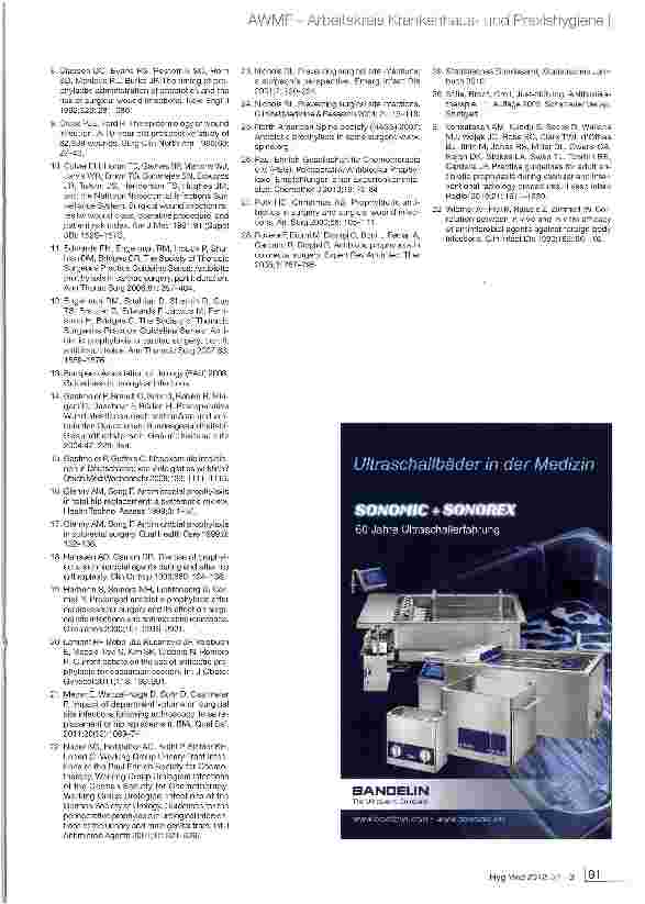 Vorschauseite 4: Perioperative Antibiotikaprophylaxe
