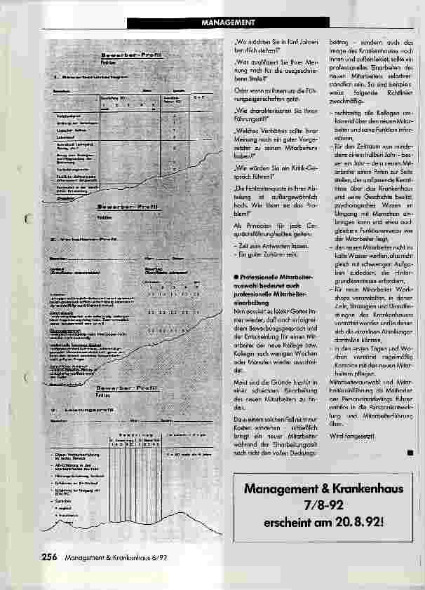 Vorschauseite 2: Modernes Krankenhausmanagement heißt modernes Personalmanagement. Teil 2