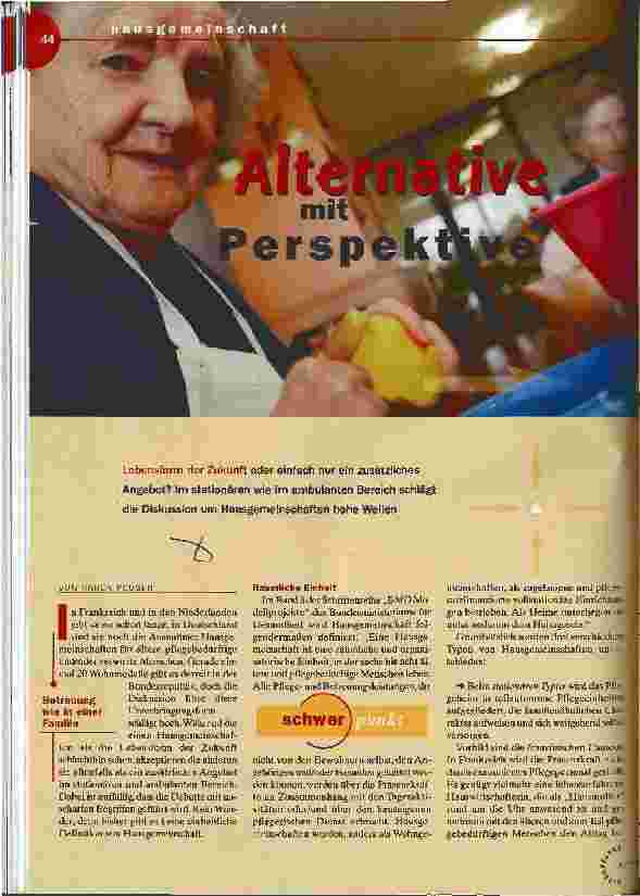 Vorschauseite 1: Alternative mit Perspektive