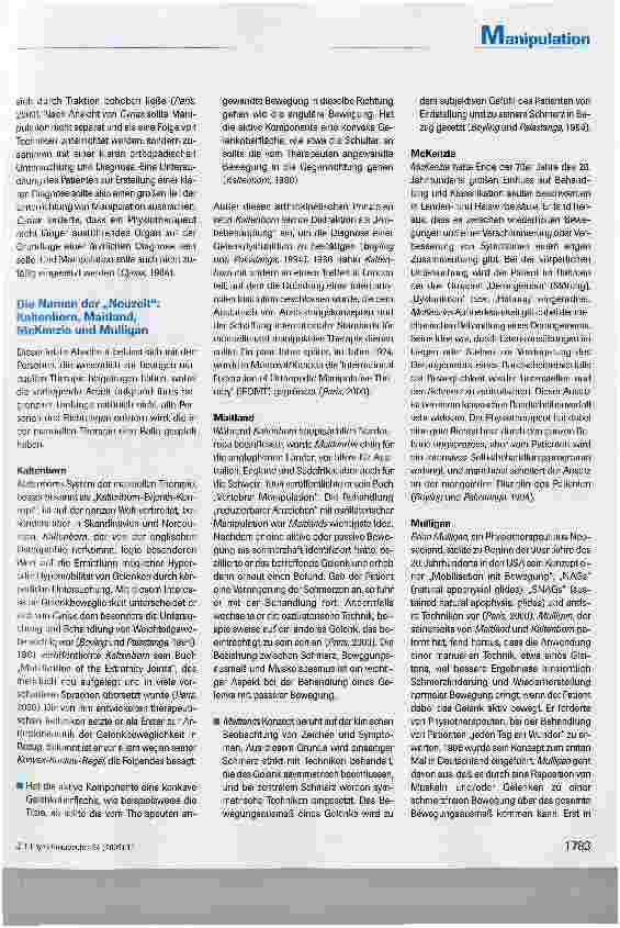 Vorschauseite 4: Geschichte der spinalen Manipulation von Hippokrates bis heute