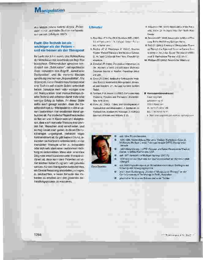 Vorschauseite 5: Geschichte der spinalen Manipulation von Hippokrates bis heute