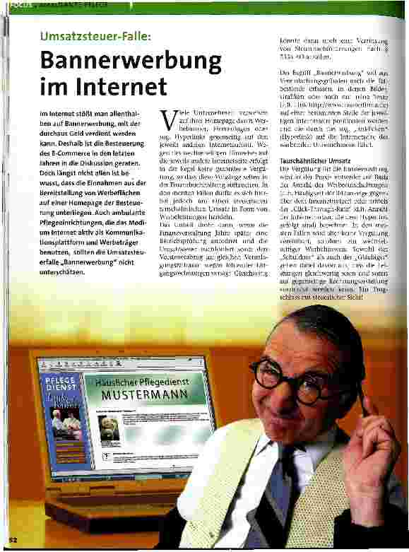 Vorschauseite 1: Bannerwerbung im Internet