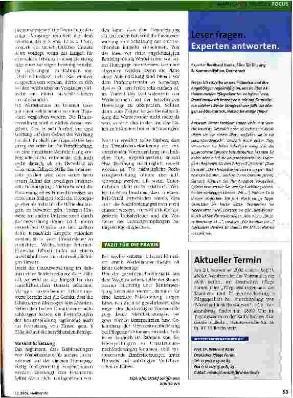 Vorschauseite 2: Bannerwerbung im Internet