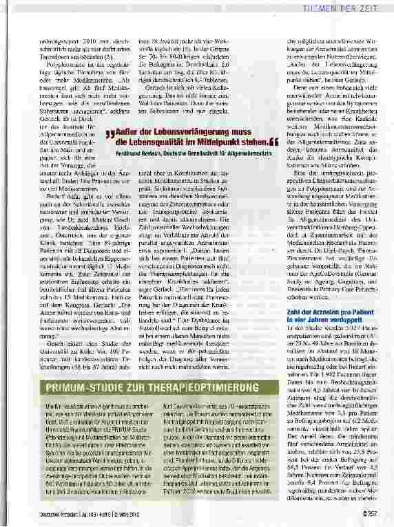 Vorschauseite 2: Weniger Medikamente sind oft mehr
