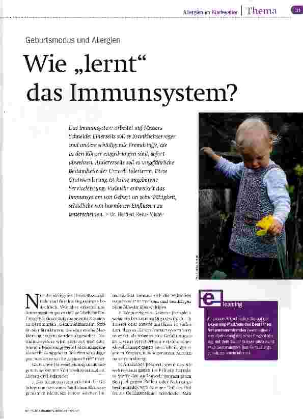 Vorschauseite 1: Wie „lernt das Immunsystem?