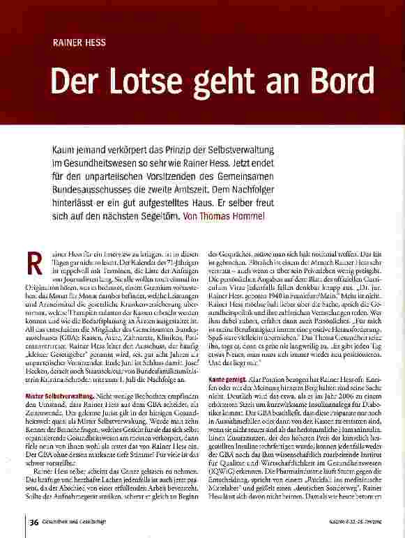 Vorschauseite 1: Der Lotse geht an Bord