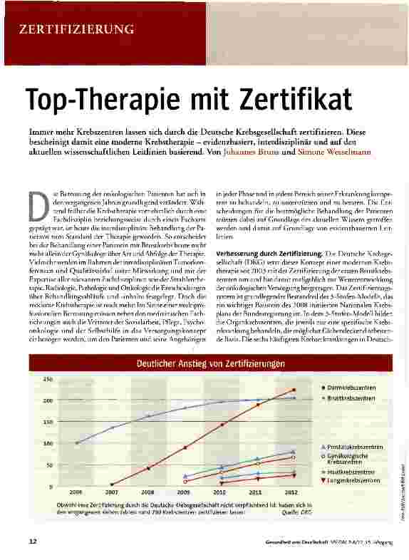 Vorschauseite 1: Top-Therapie mit Zertifikat